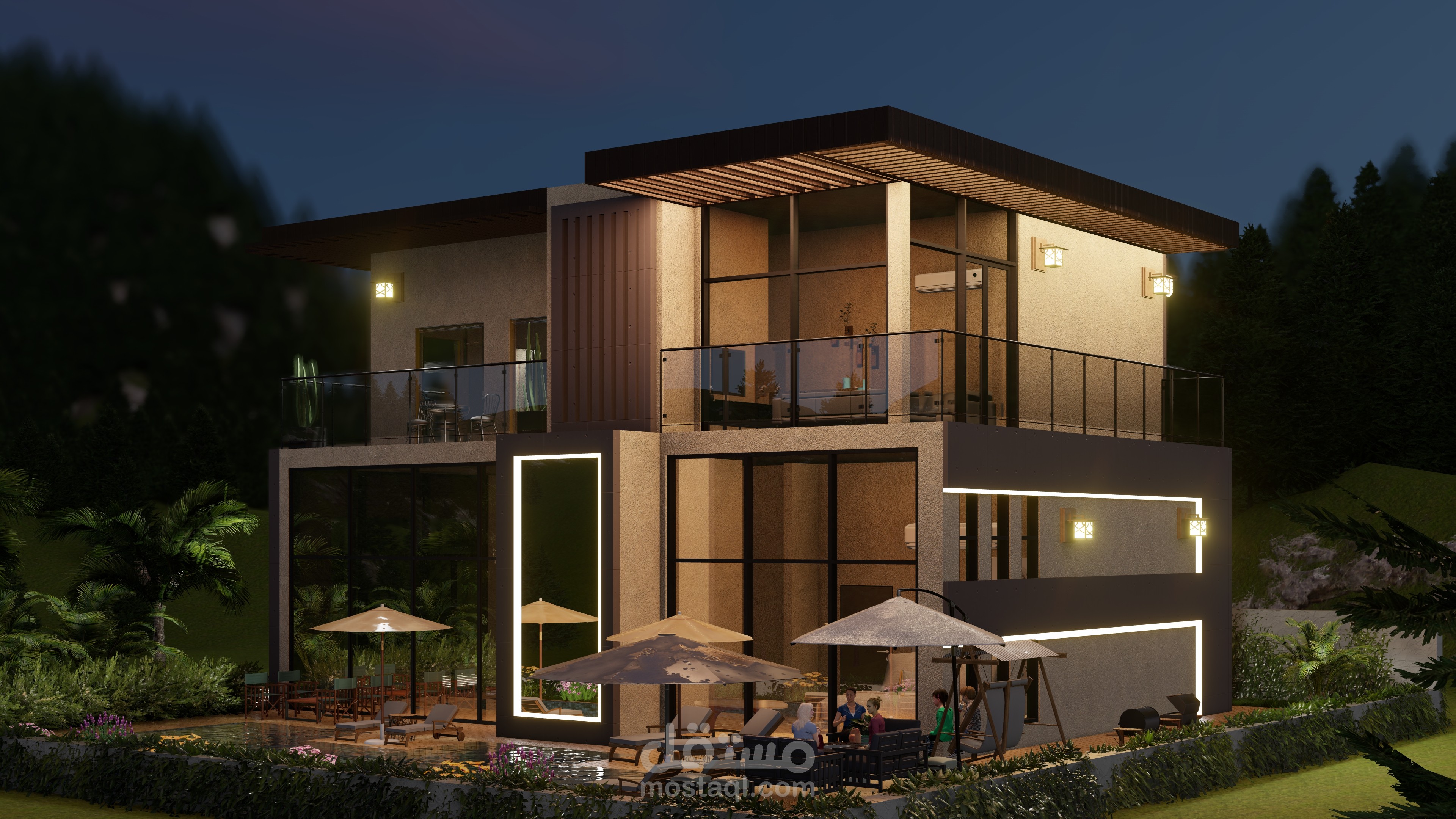 تصميم فيلا سكنية