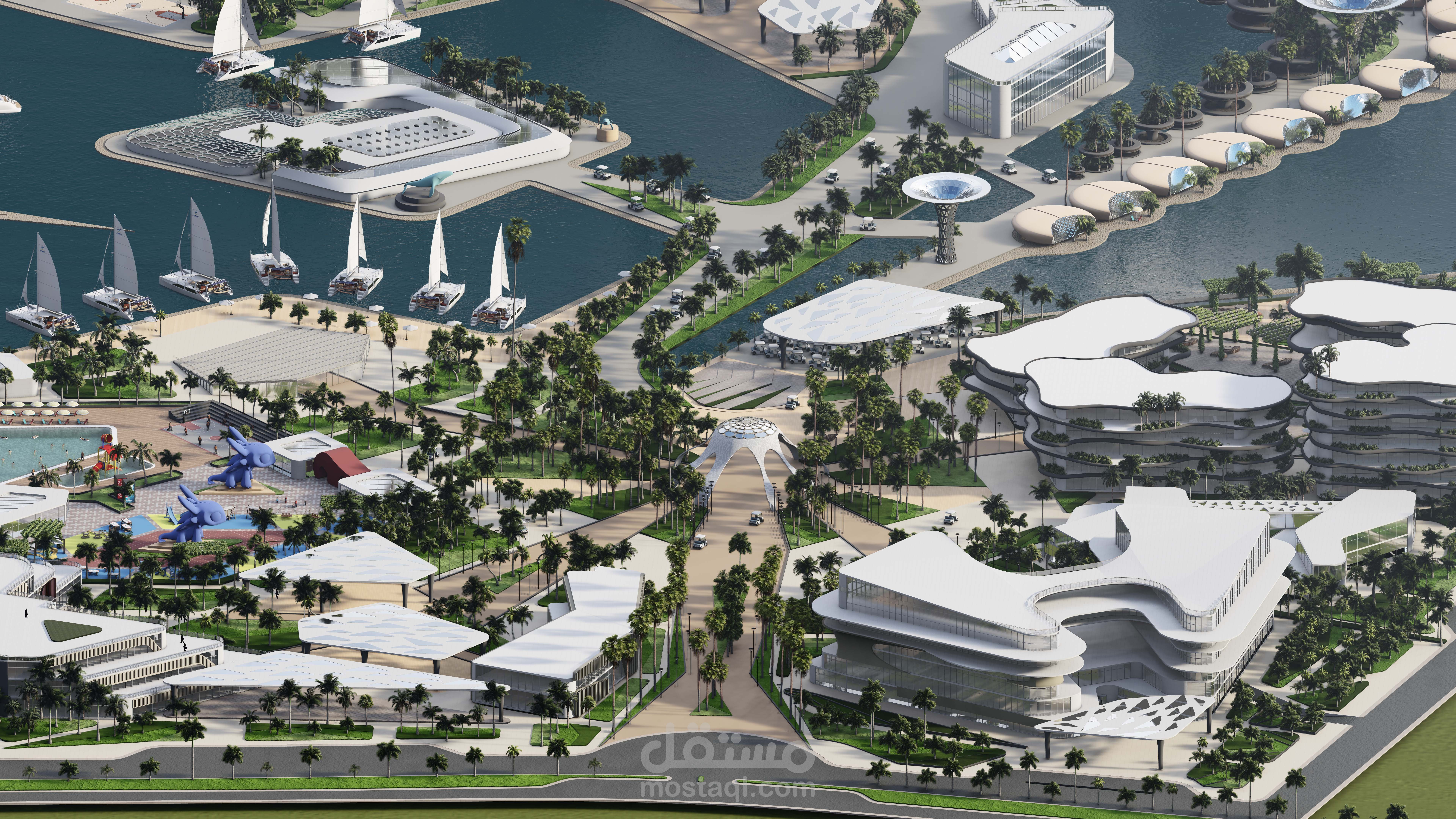 تصميم مشروع منتجع سياحي في سوريا