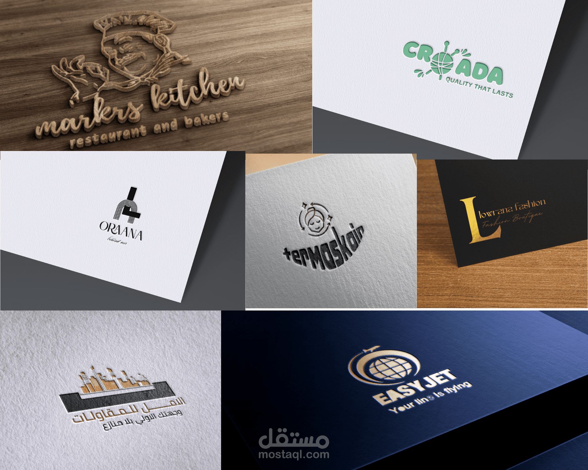 تصميم لوغو احترافي مناسب لهويتك التجاريه(logo)