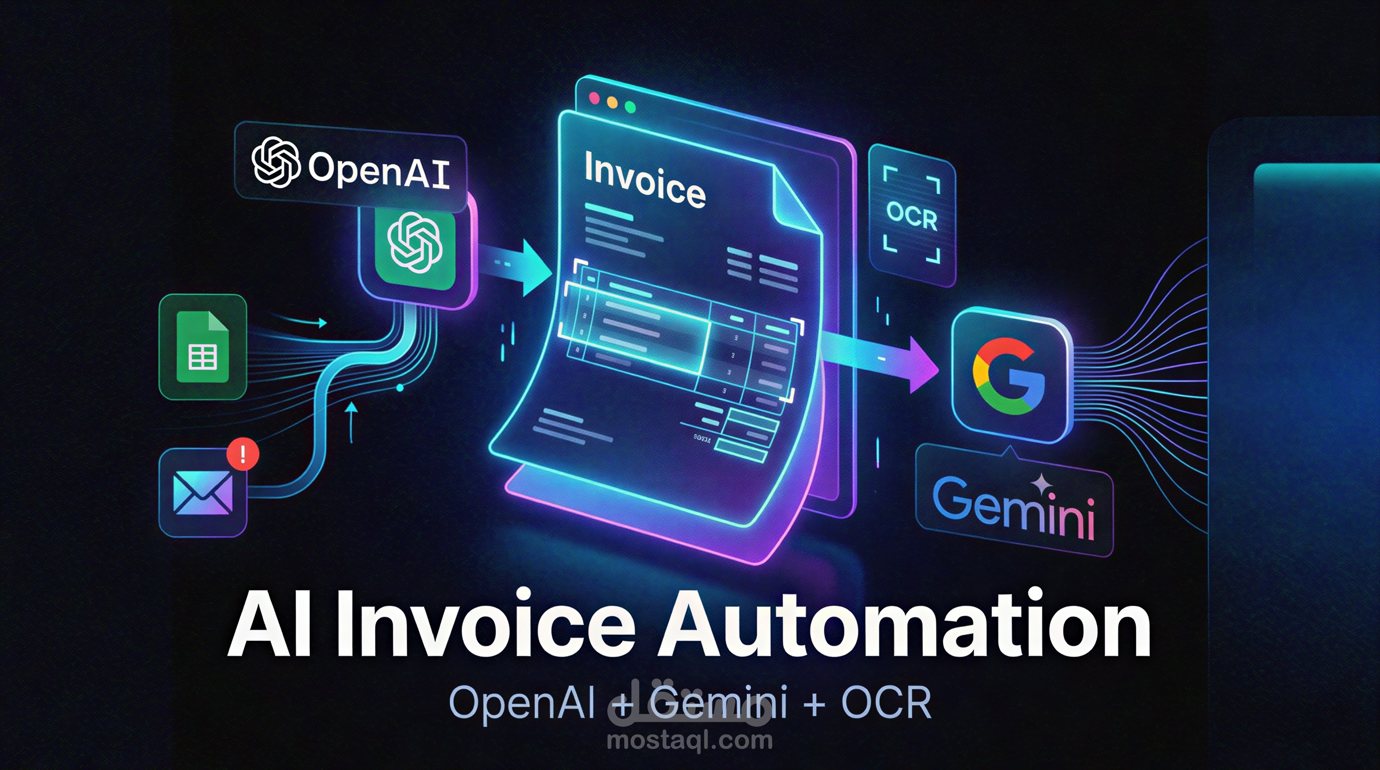 نظام ذكي لاستخراج بيانات الفواتير باستخدام الذكاء الاصطناعي (n8n +Gemini + Mistral OCR)