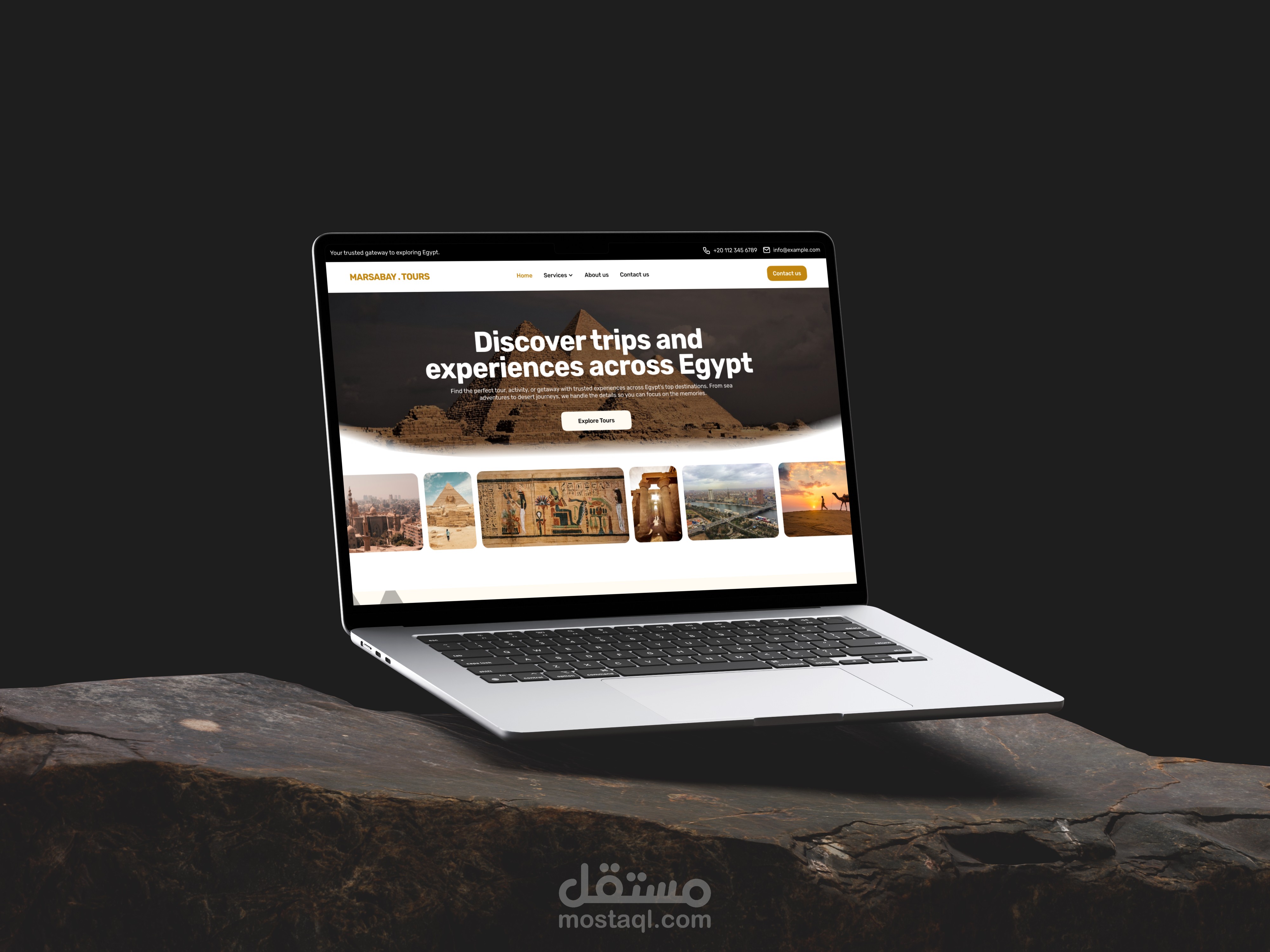تصميم موقع سياحي لمصر - MARSABAY.TOURS