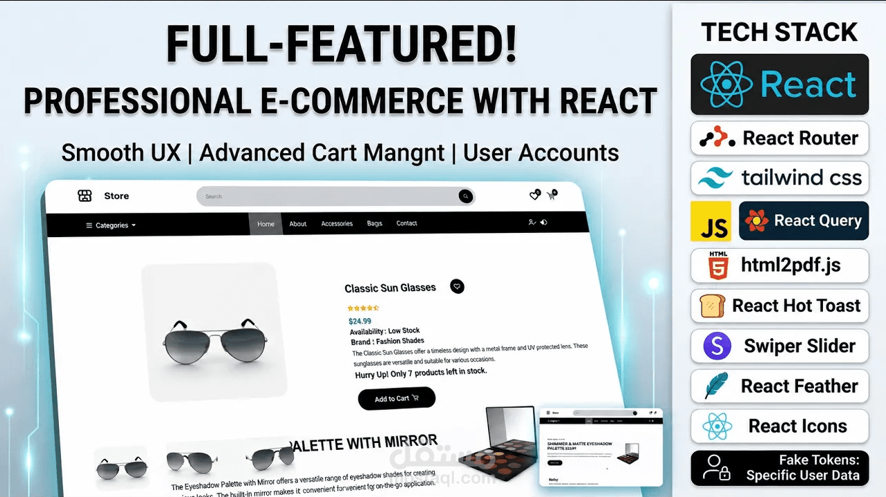 E-Commerce web site React.js