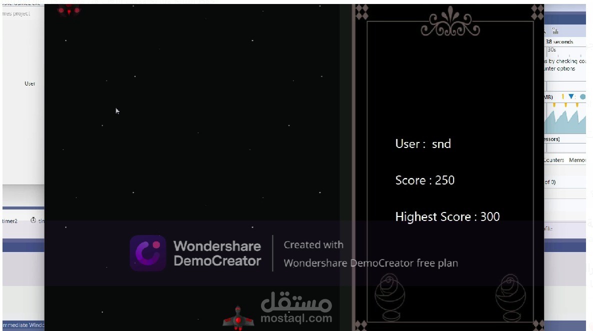 انشاء لعبة بلغة #C