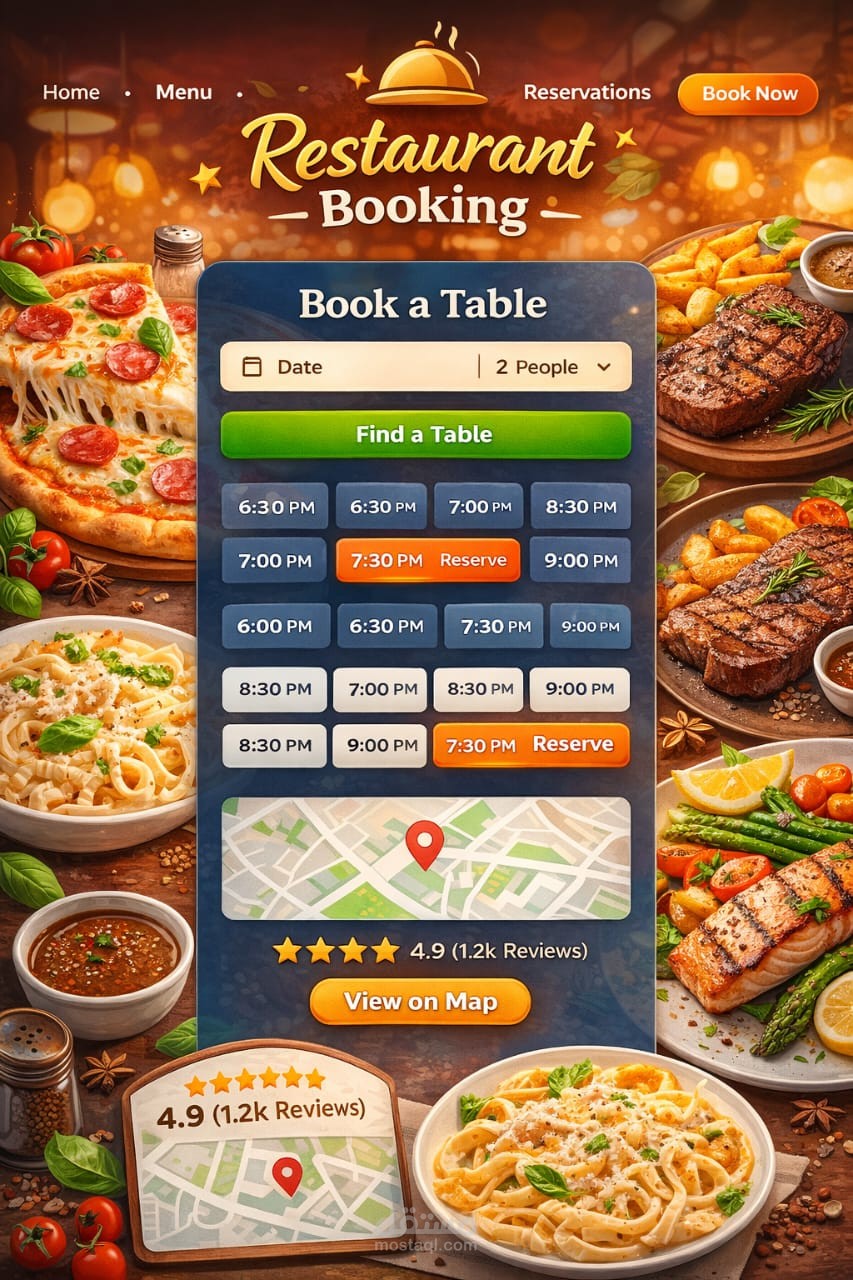 Restaurant Booking Website