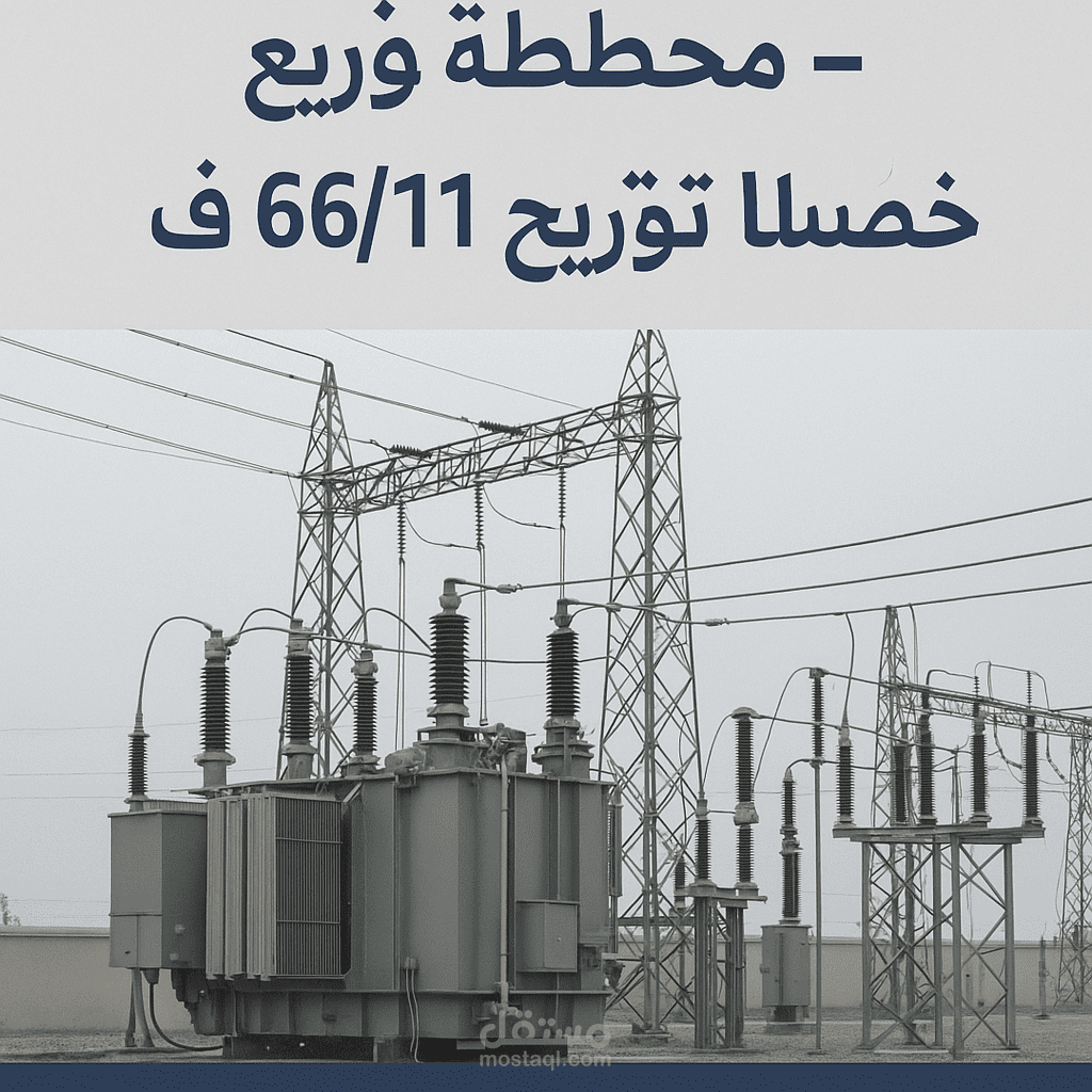 نموذج تقرير فني – محطة توزيع كهرباء 66/11 ك.ف