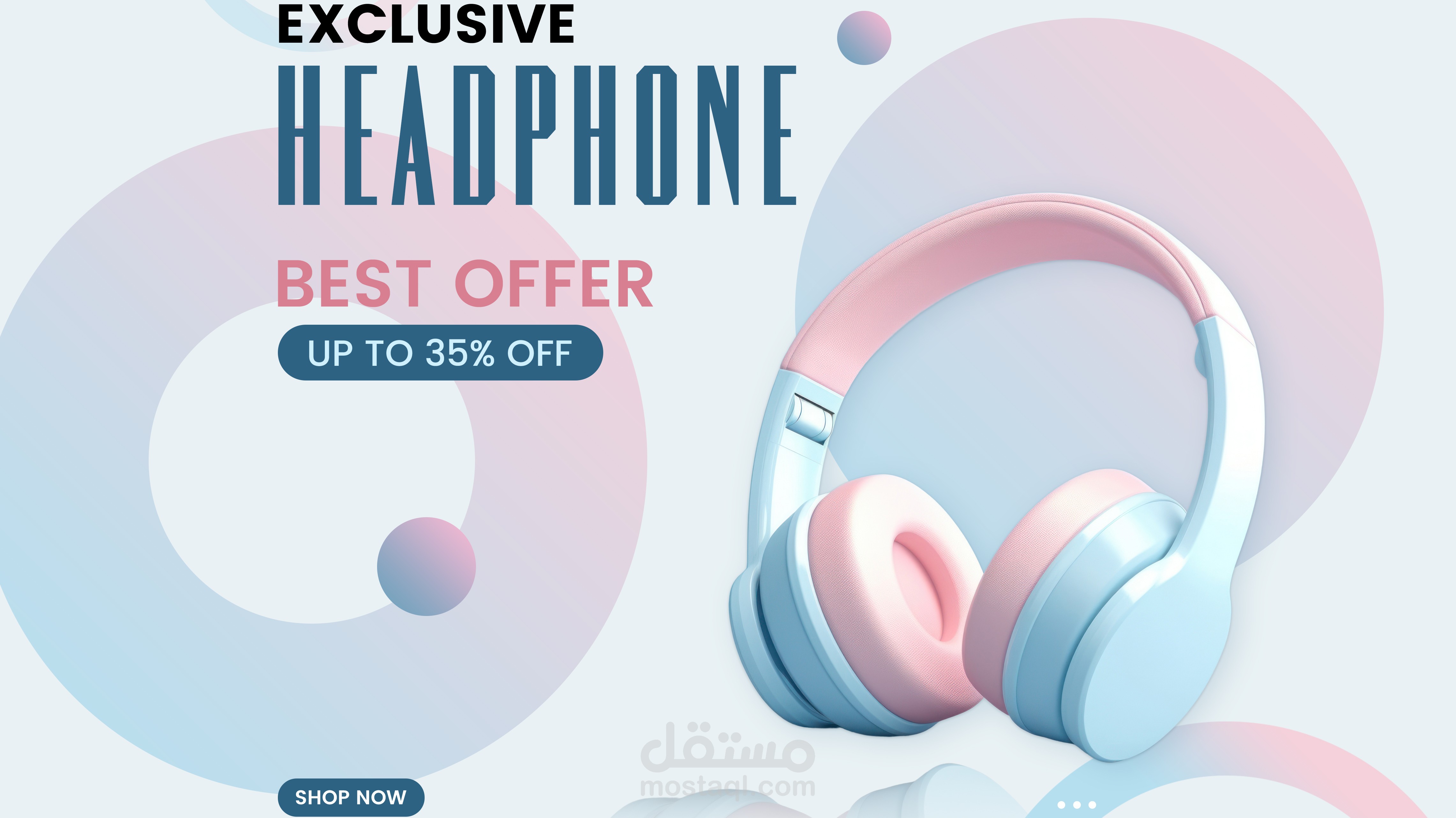 تصميم سوشيال ميديا ل سماعات headphones