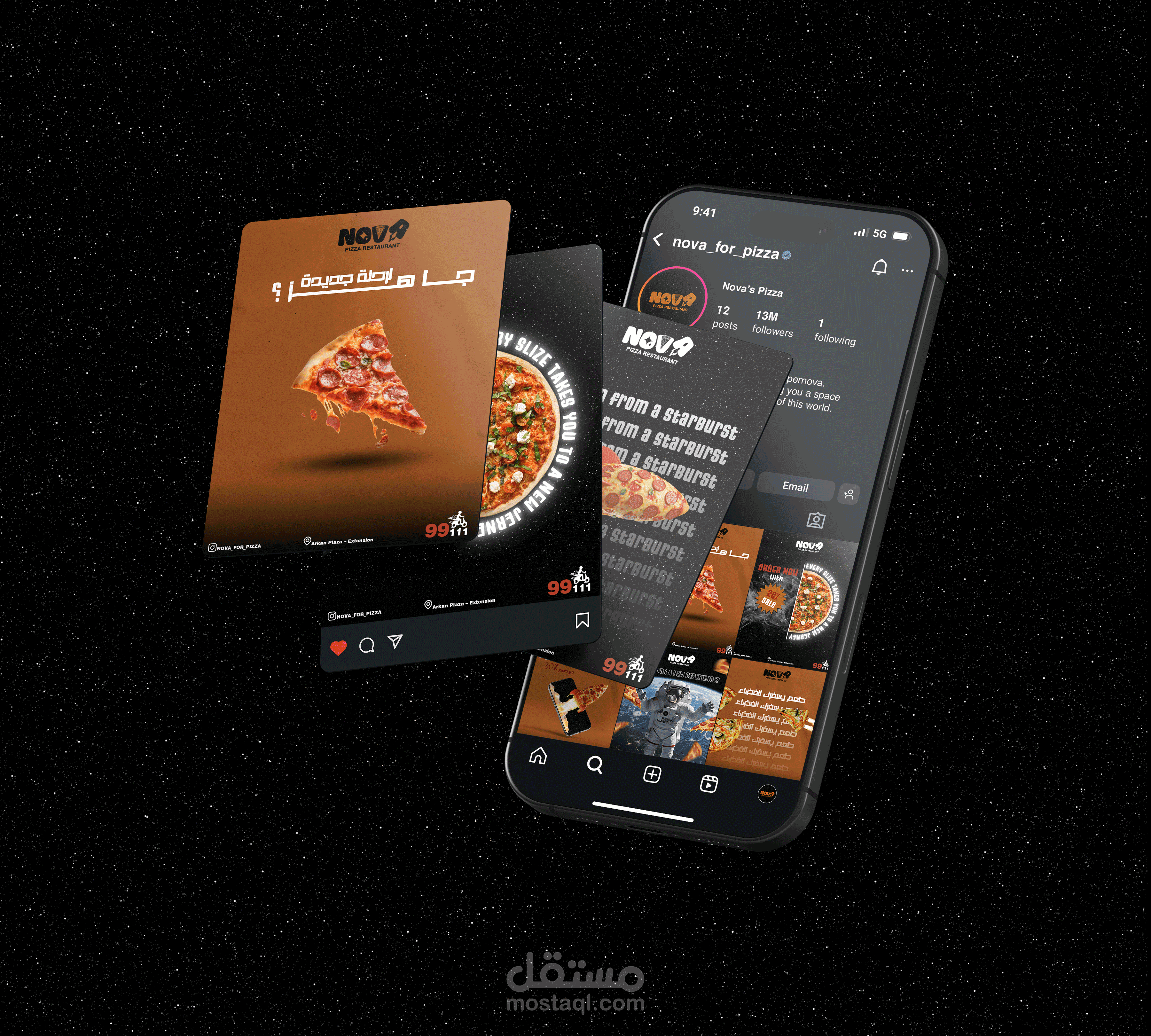Social Media Posts (NOVA - pizza restaurant)