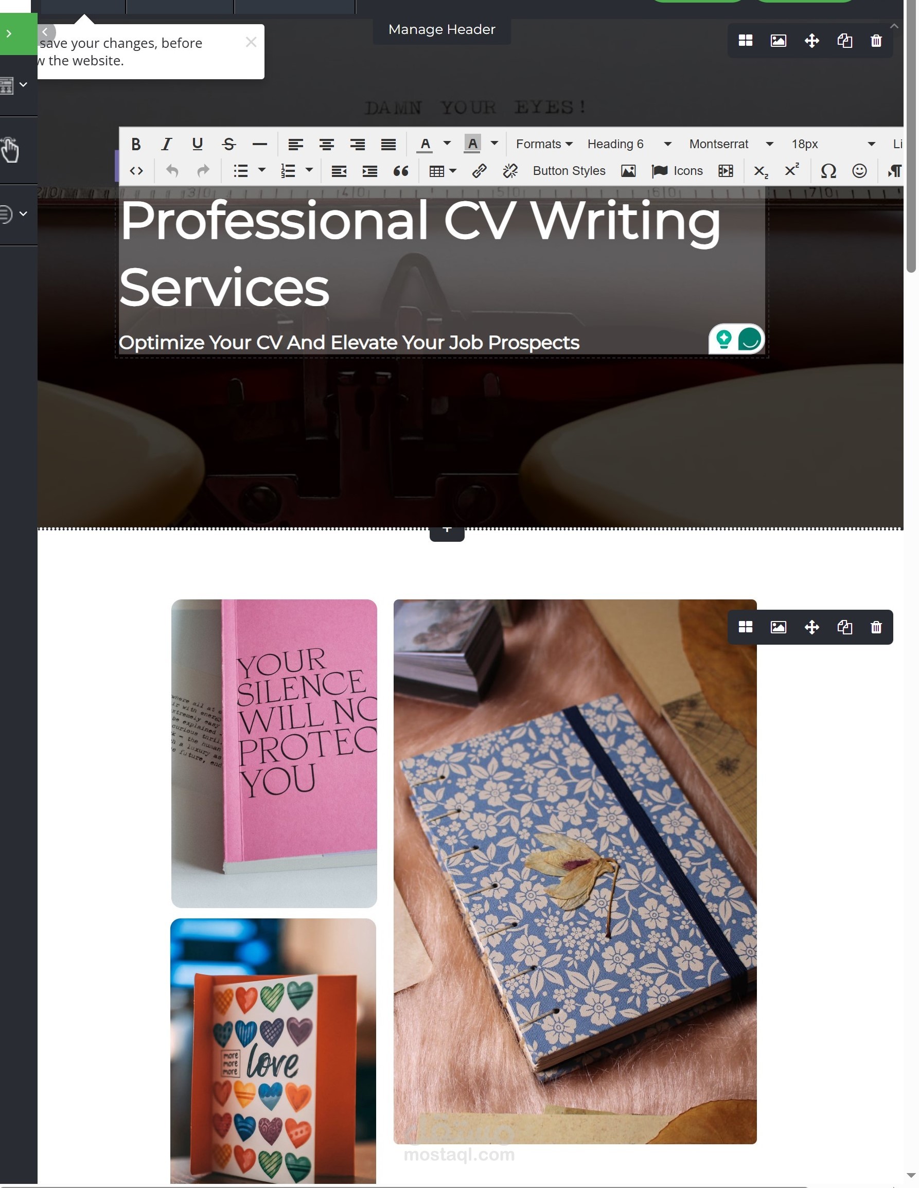 موقع بكتابه السير الذاتيه