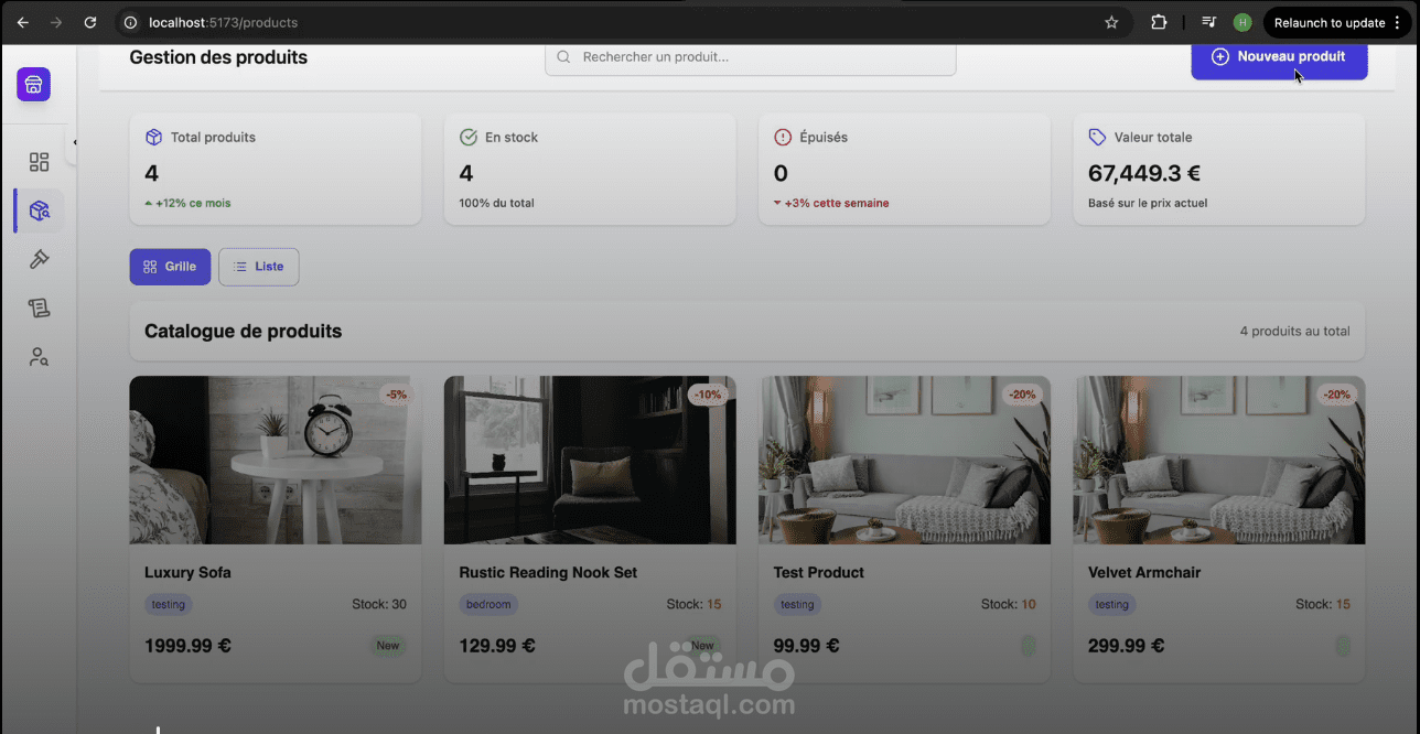 E-commerce Product Catalog Dashboard