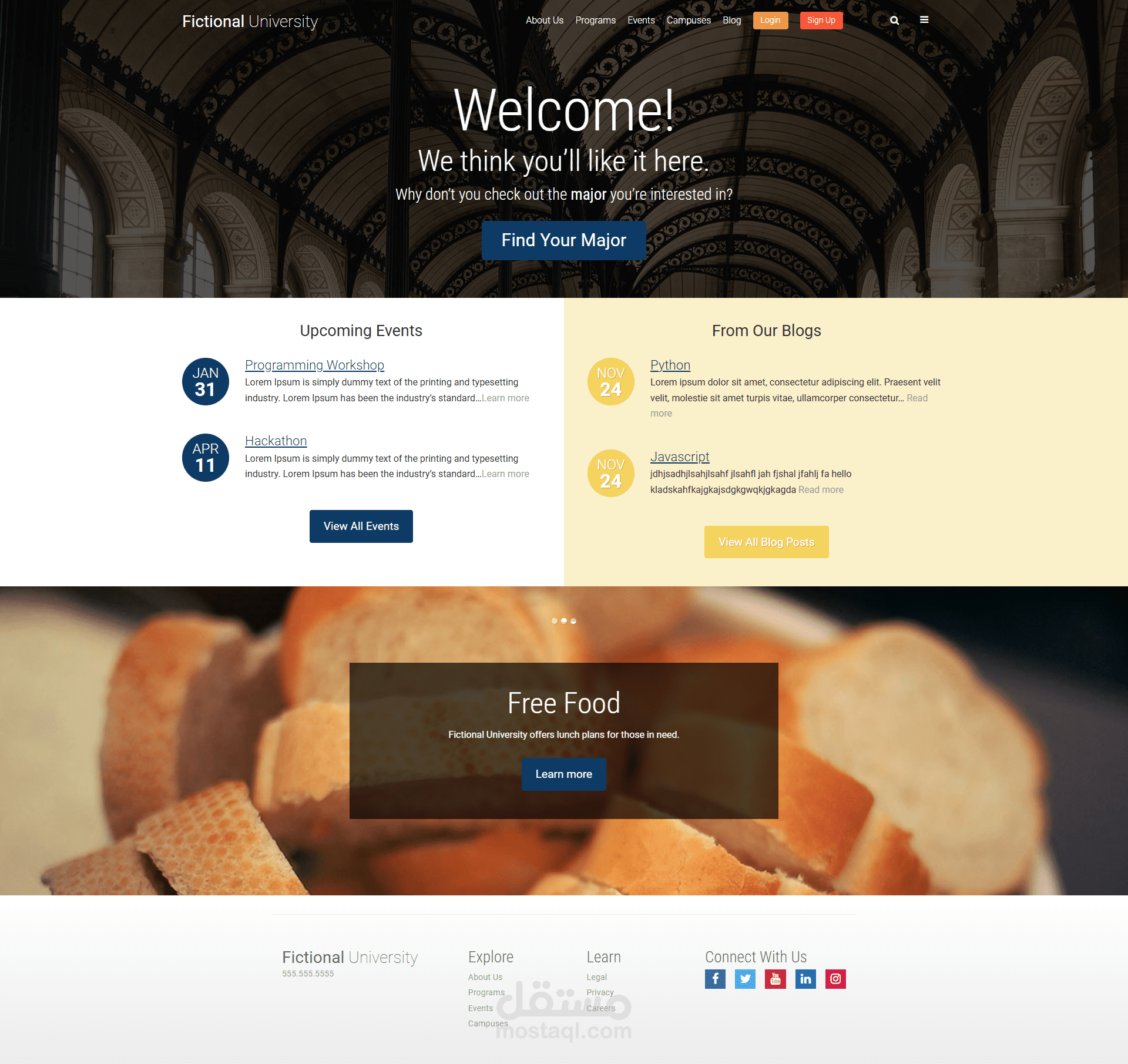 Custom WordPress Theme - قالب ووردبريس مخصص