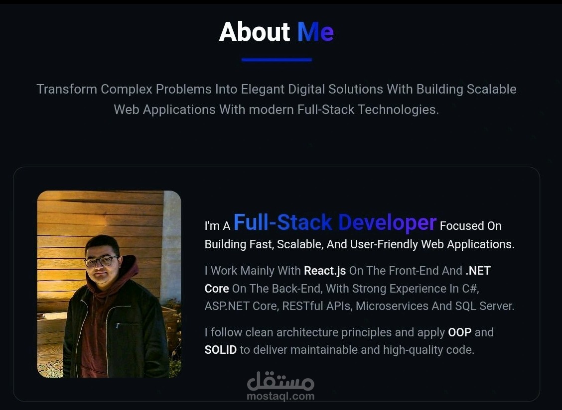Portfolio احترافي