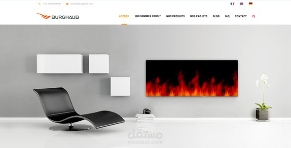 اعادة تصميم موقع Burghaub