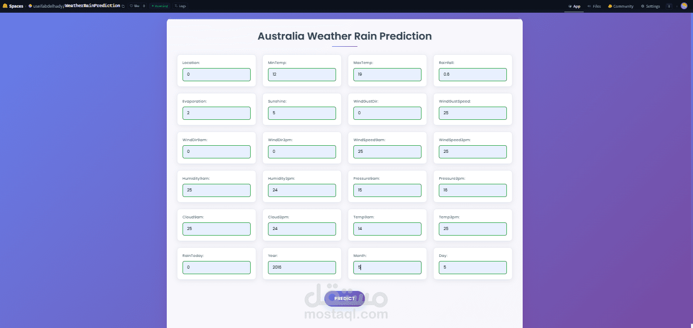 Weather Prediction System