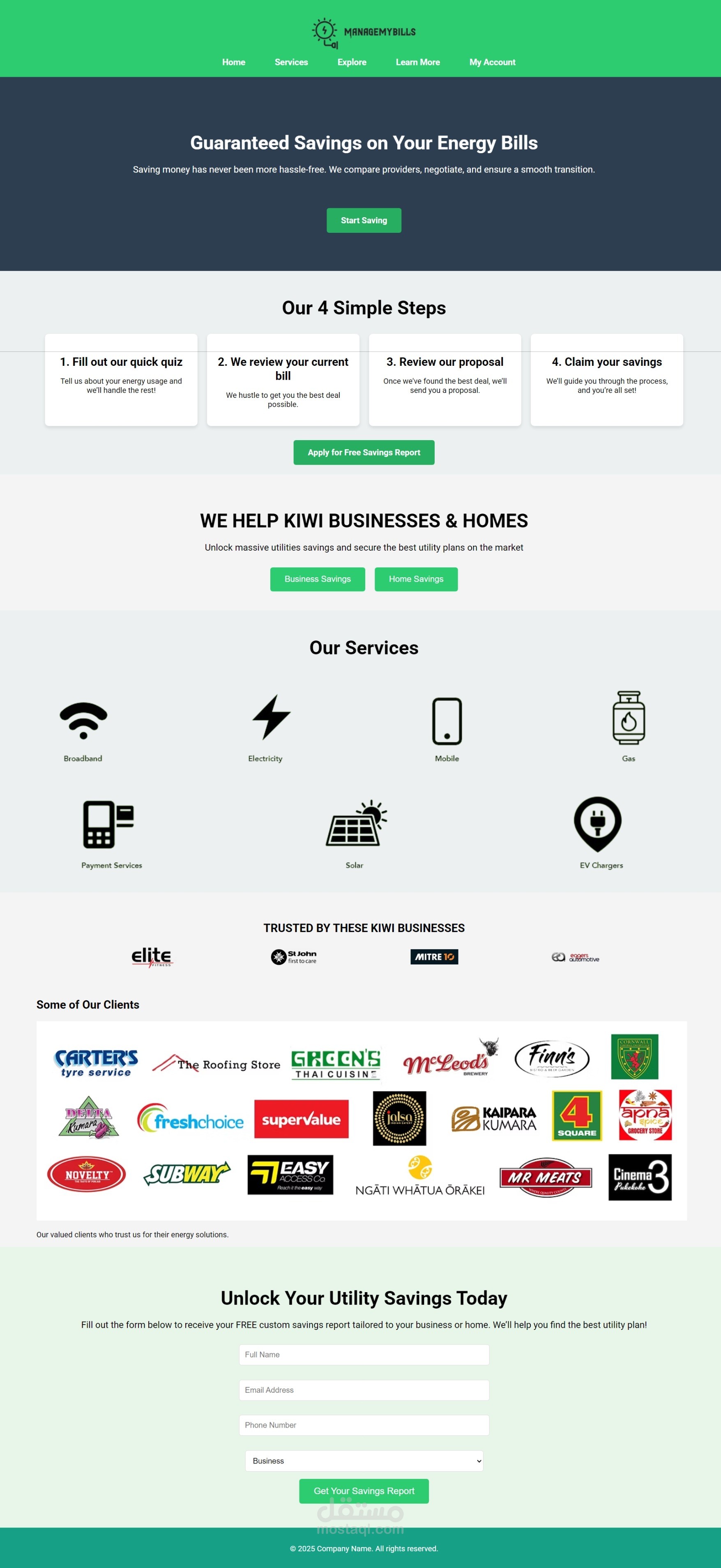 save my bills website