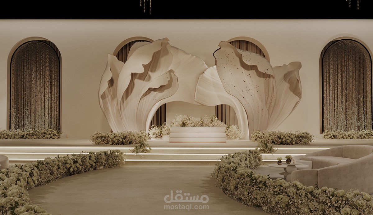 تصميم قاعة افراح