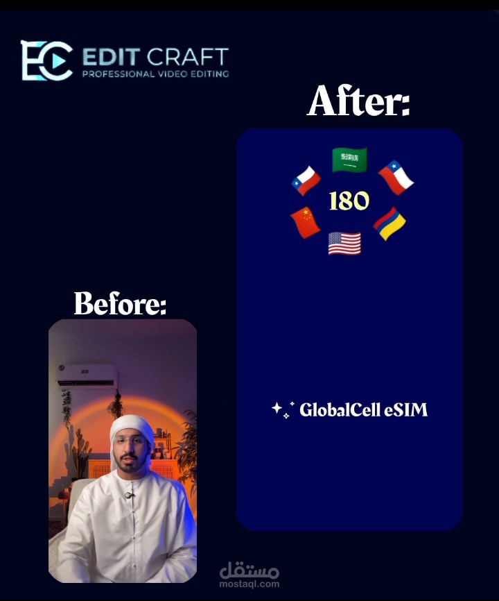 مونتاج إحترافي لأحد المؤثرين على وسائل التواصل الإجتماعي.