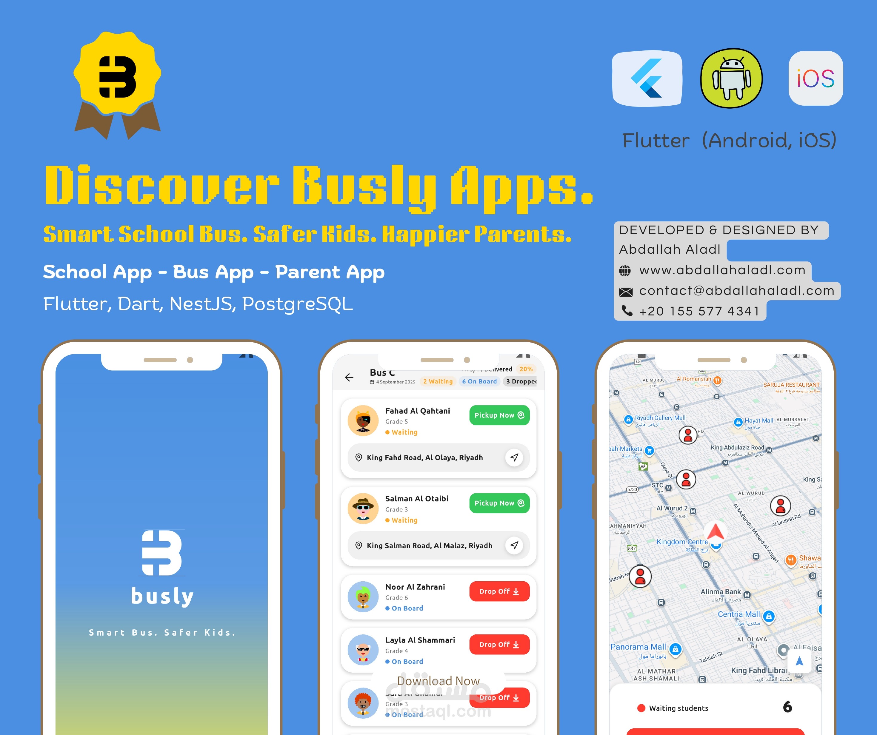 Busly - Enterprise School Bus Tracking & Management System