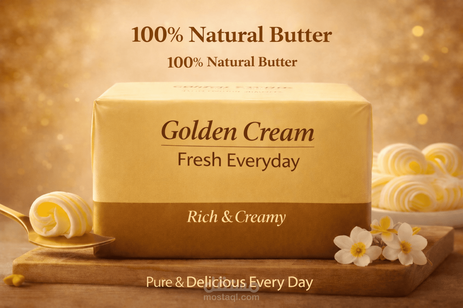 إعلان سينمائي لزبدة طبيعية – غني وناعم وطازج