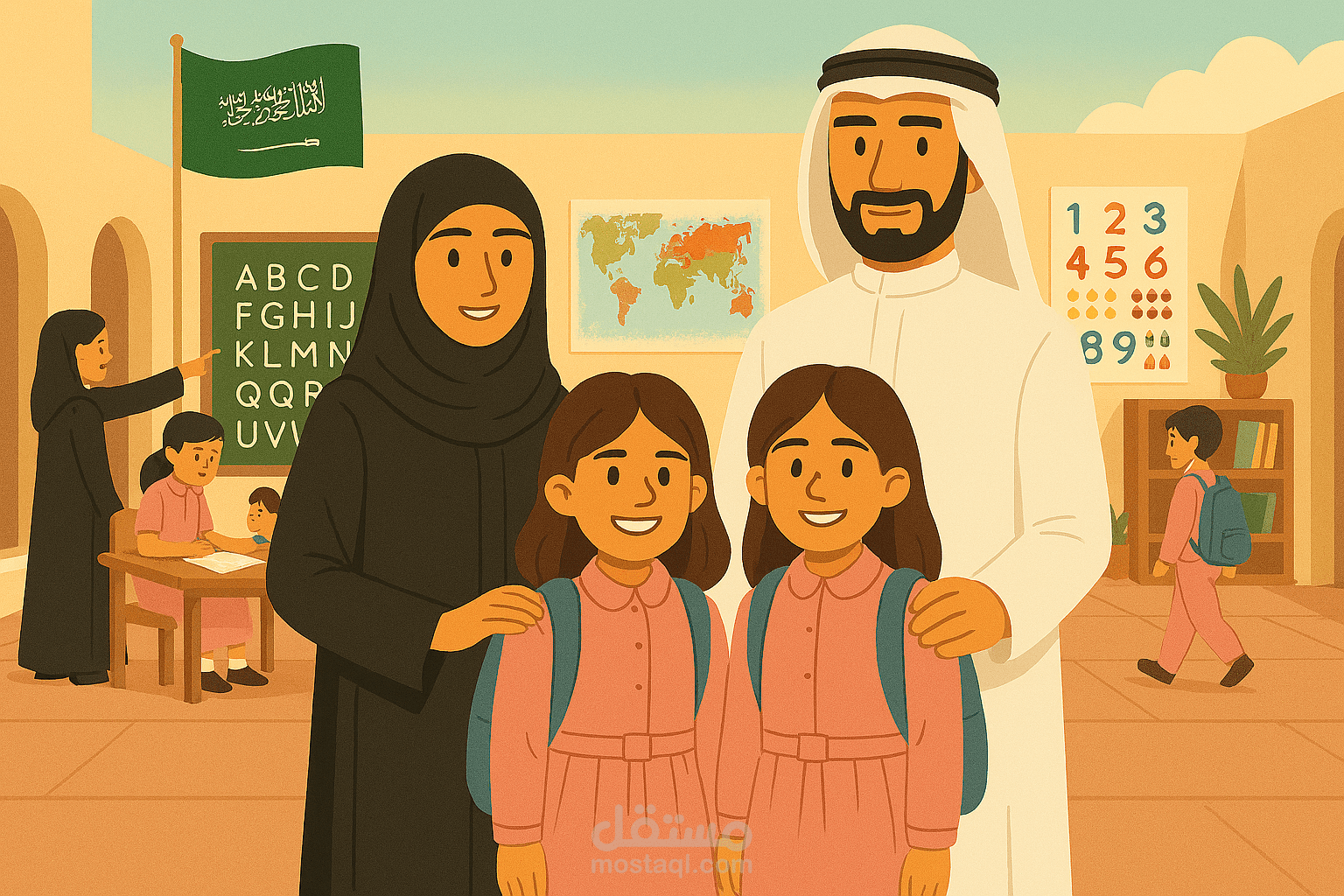 تصميم وكتابة مطوية مدرسيه