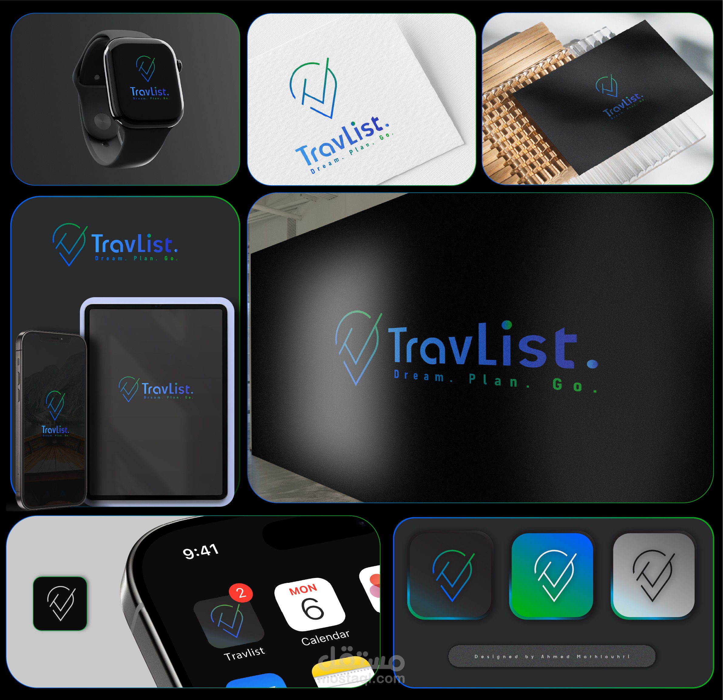 تصميم شعار لـ Travlist