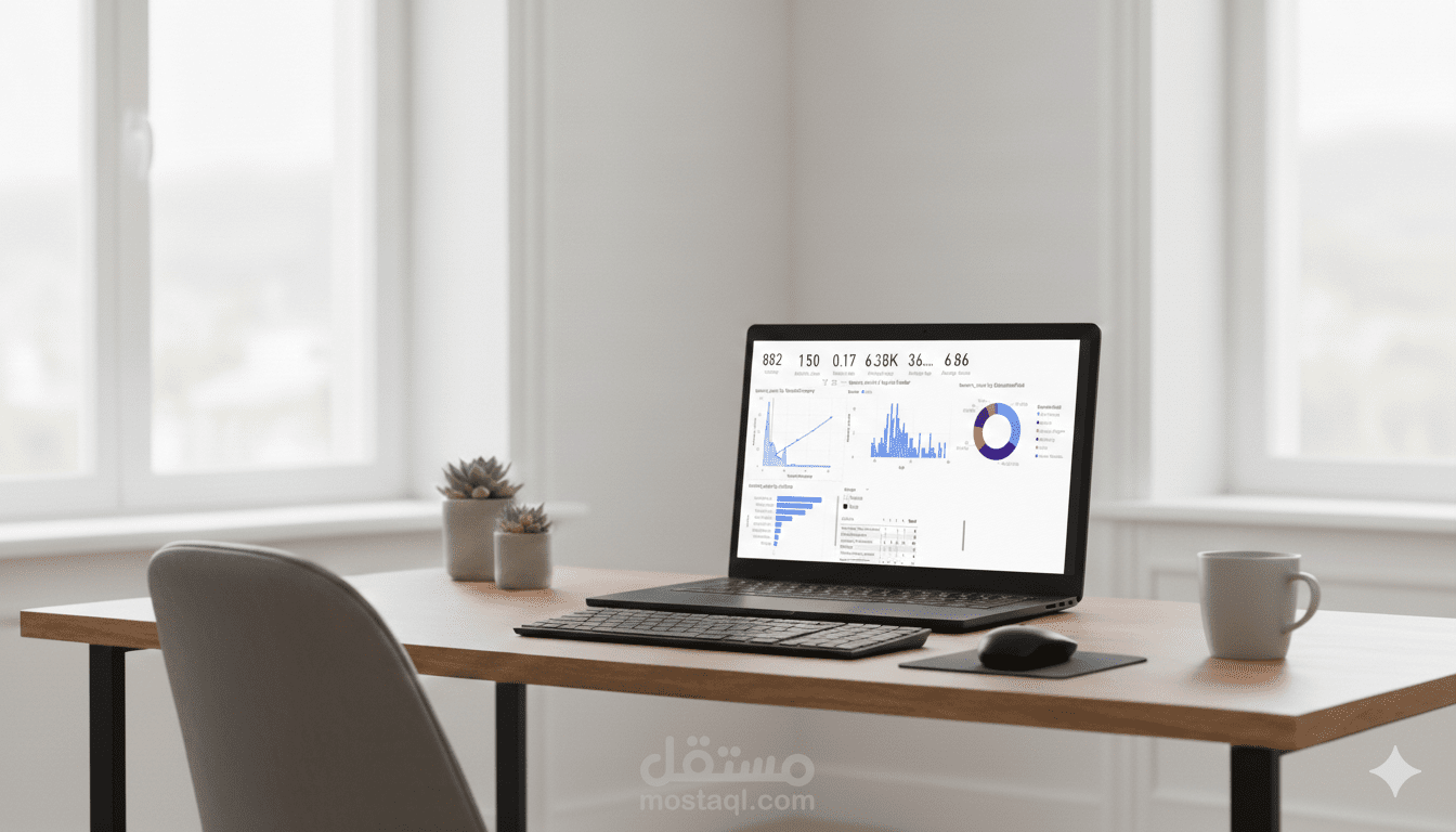 لوحة بيانات تفاعلية لتحليل توزيع الموظفين