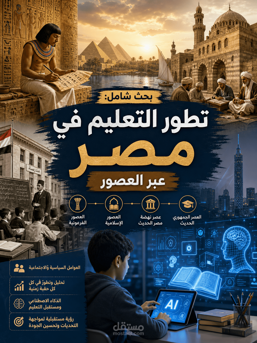 دراسة شاملة حول تطور التعليم في مصر عبر العصور