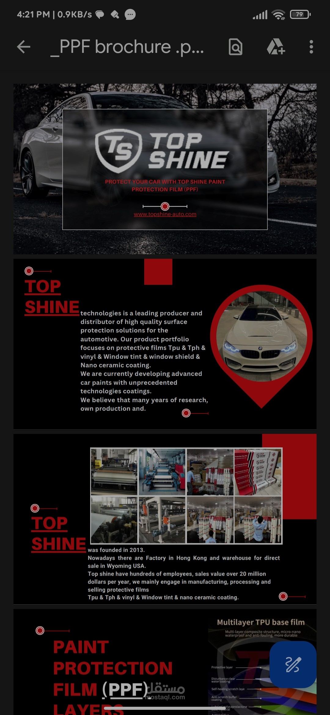 Brochure Top shine