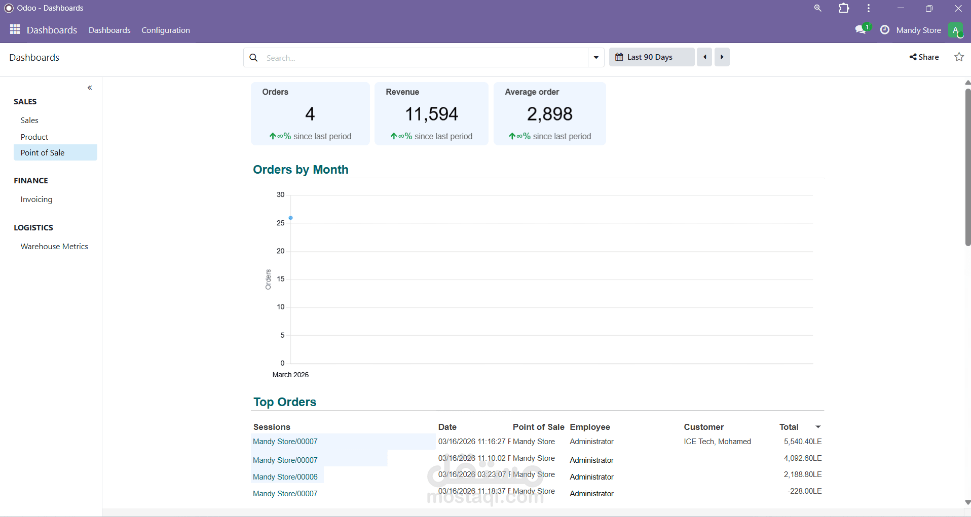 تطبيق نظام Odoo 19 Community لمحل إكسسوارات رجالي من الصفر