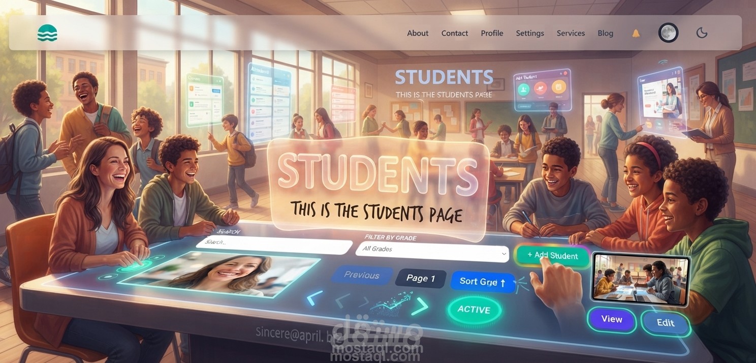 School Dashboard BY Angular