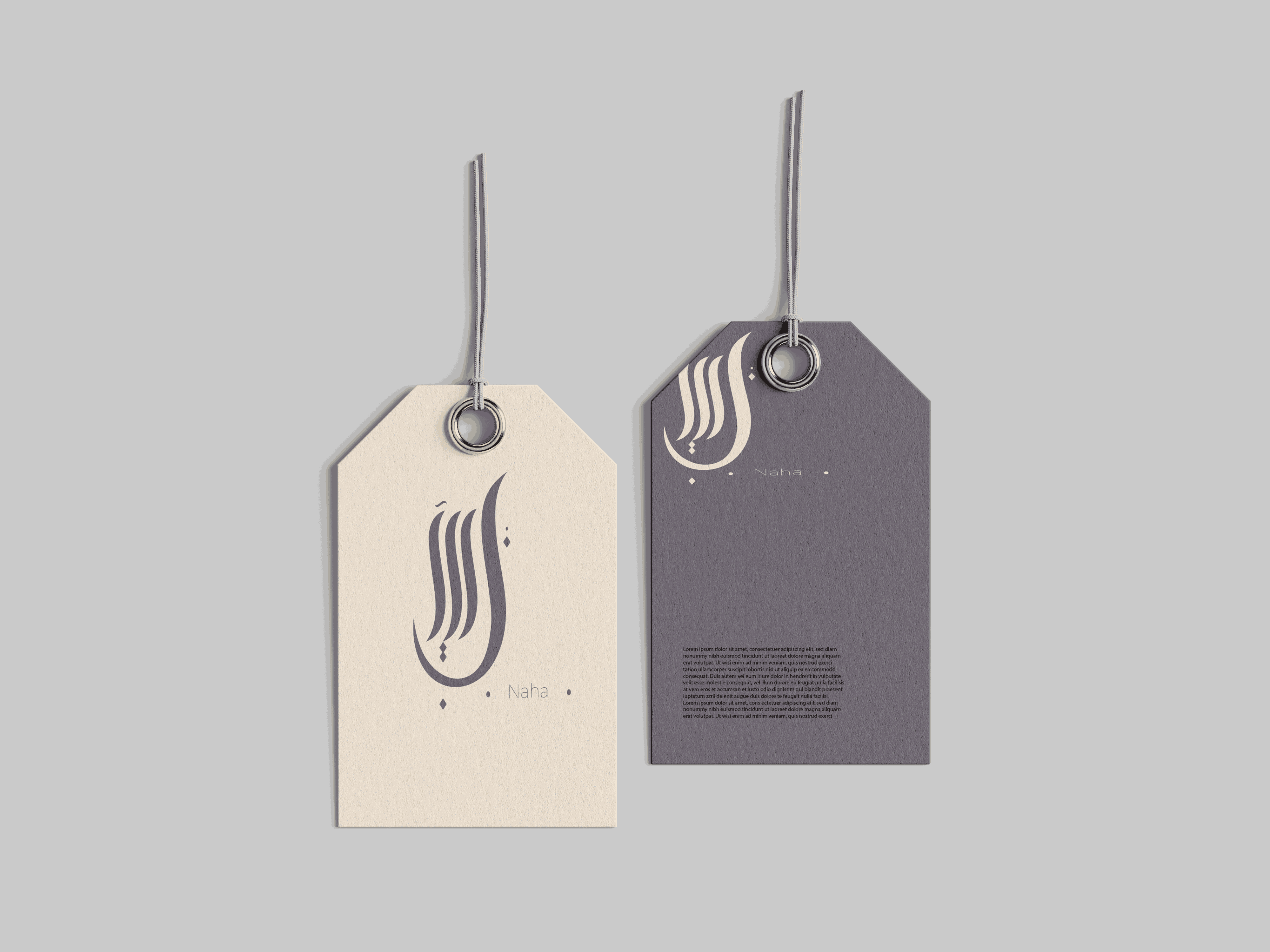 تصميم مقترح لوجو وعلامه تجاريه لبراند عبايات