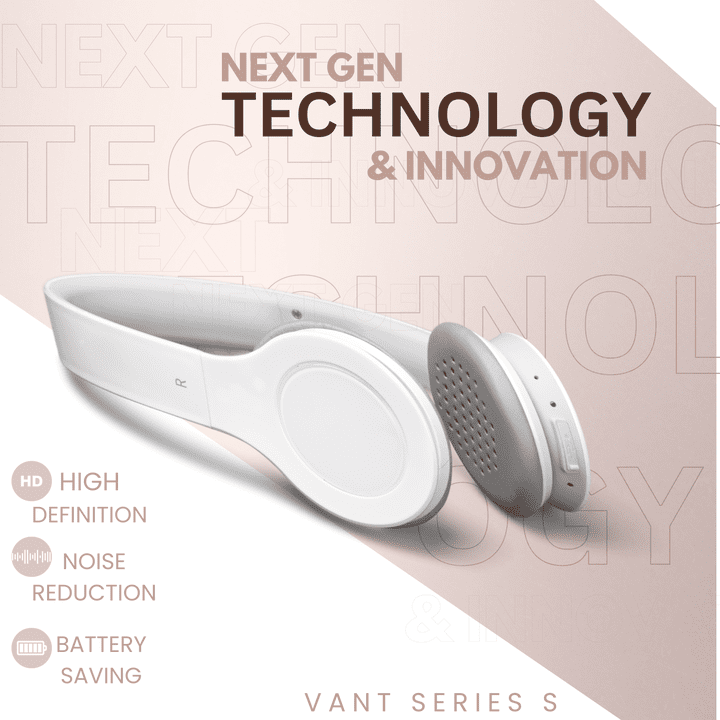 تصميم إعلان لسماعات بتقنيات الجيل الجديد