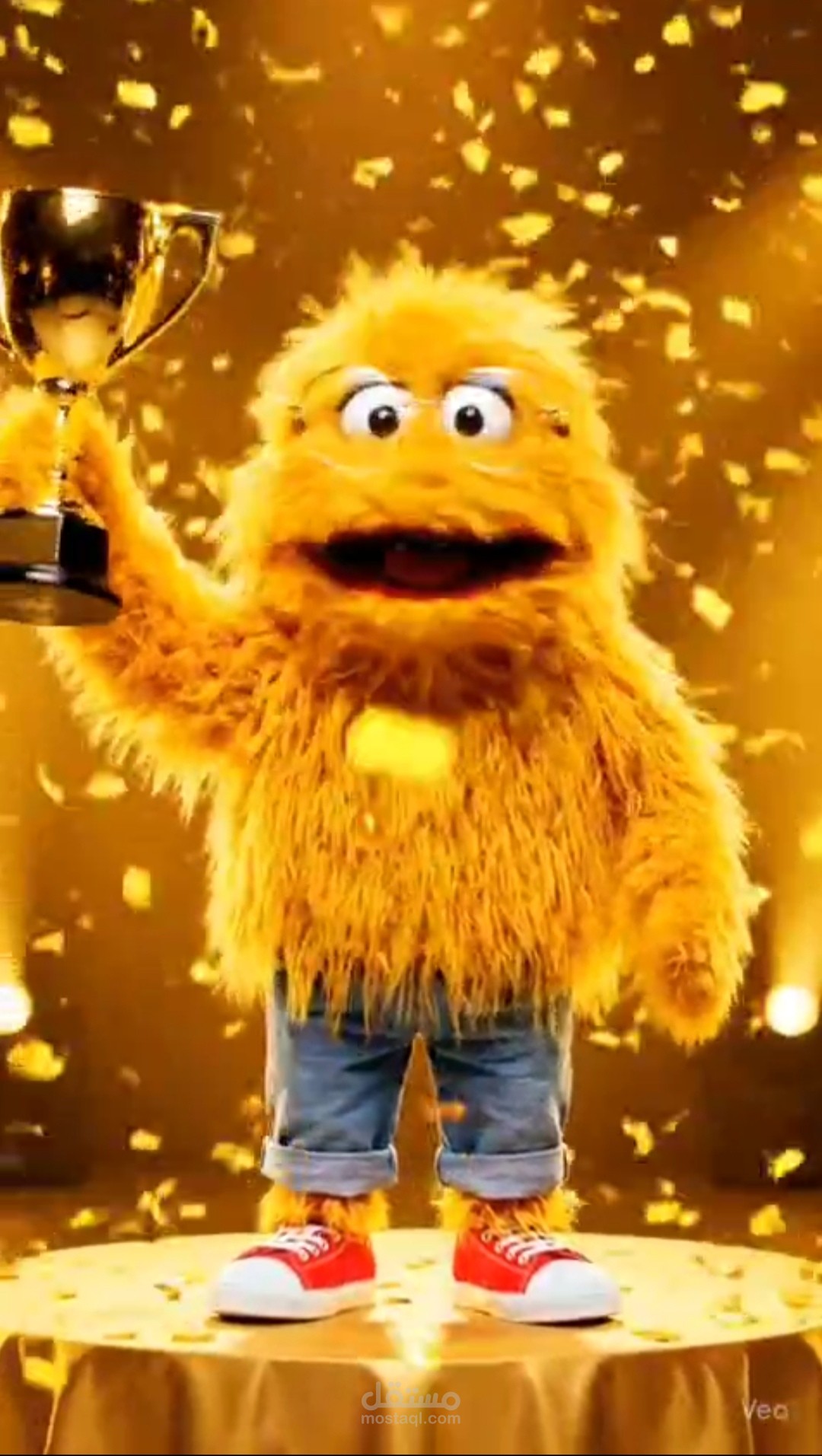 #البطل_الذهبي #فيديو_ذكاء_اصطناعي #Veo3