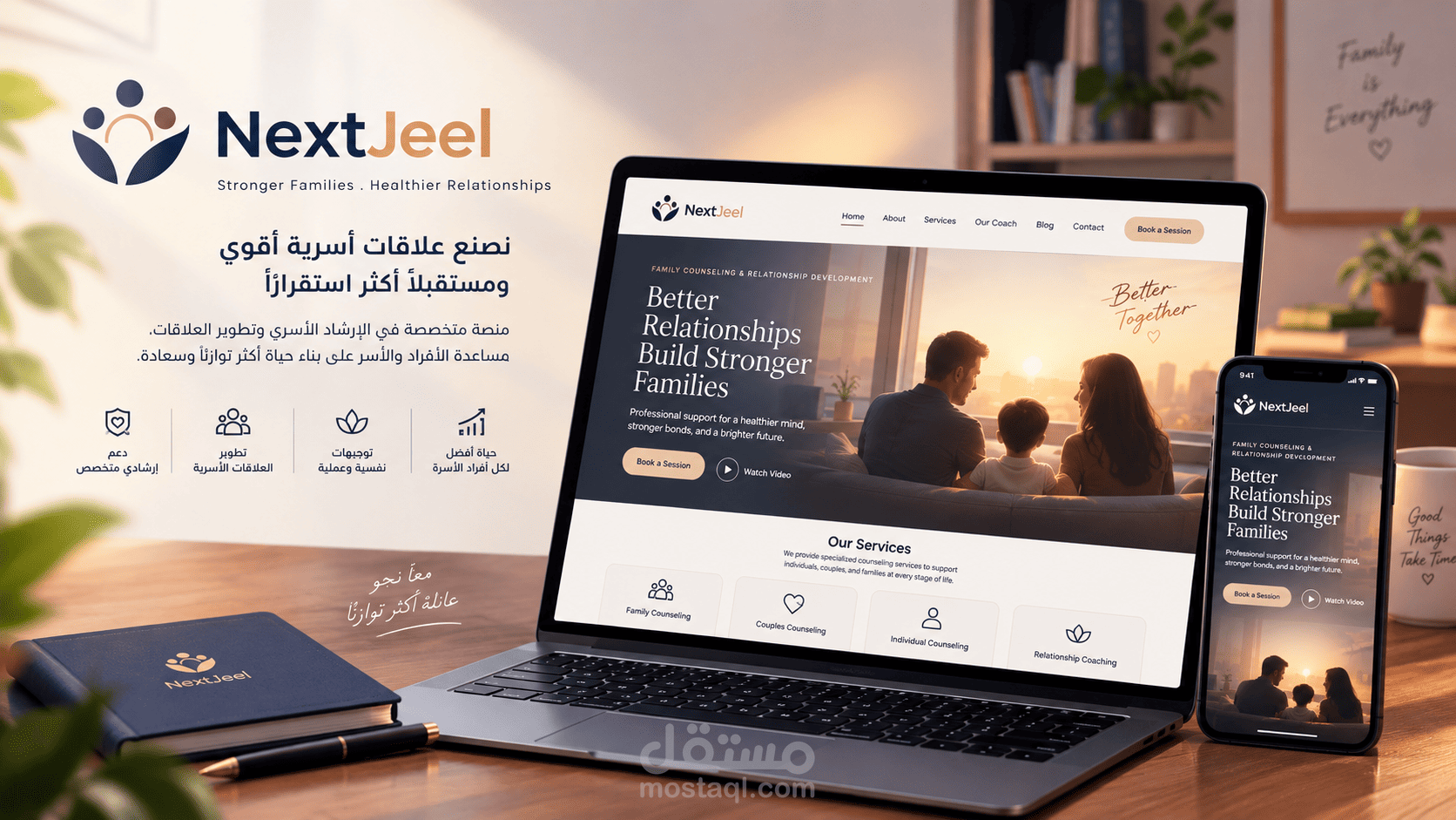 موقع تعريفي احترافي لـ Coach Sheikha Al Mansoori – خبيرة الاستشارات الأسرية وتطوير العلاقات