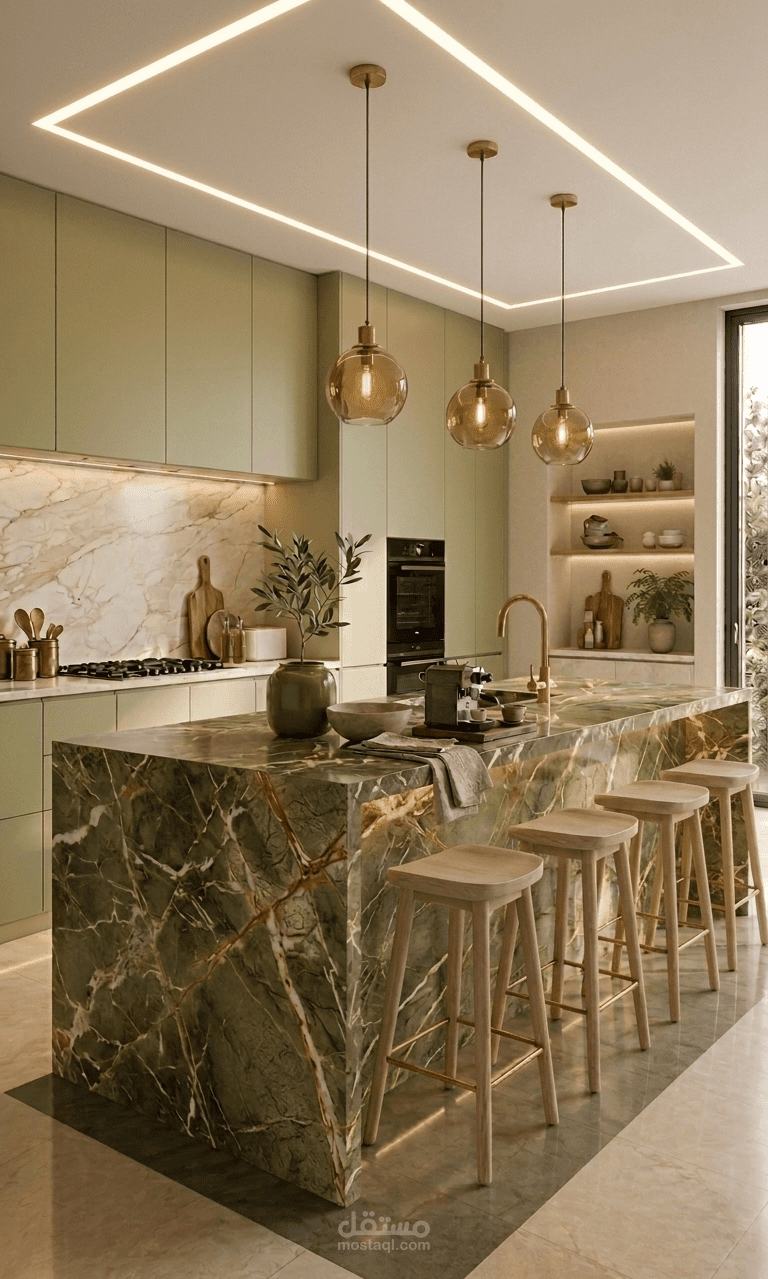 Luxury Modern Kitchen – High-End Architectural Visualization