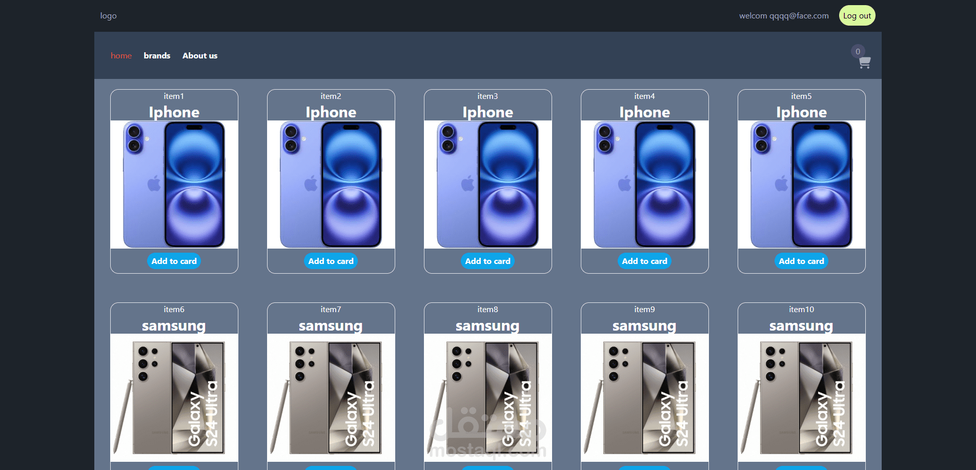 phone store website