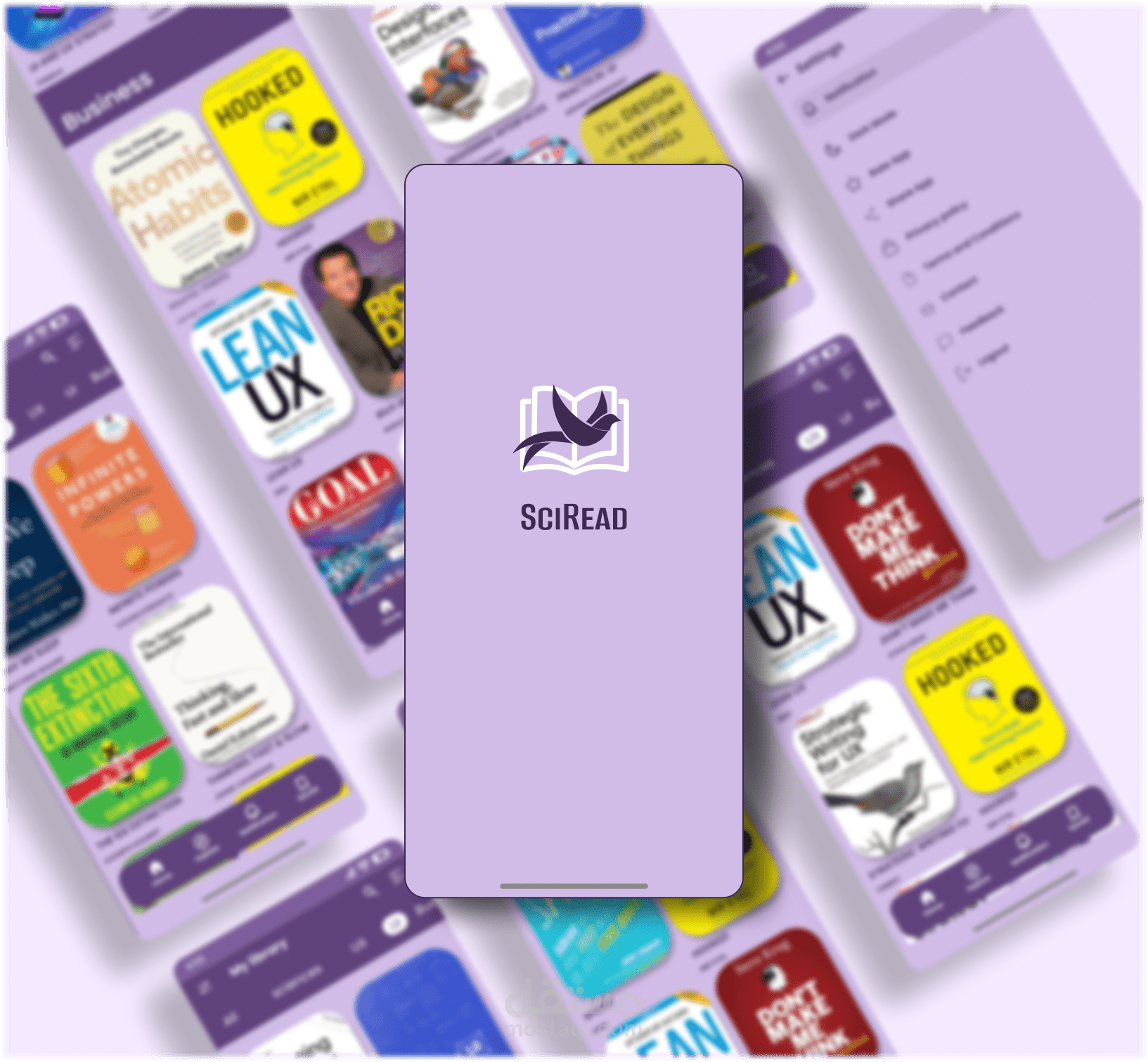 تطبيق ScRead – واجهة مستخدم لتجربة قراءة كتب سلسة ومُنظمة