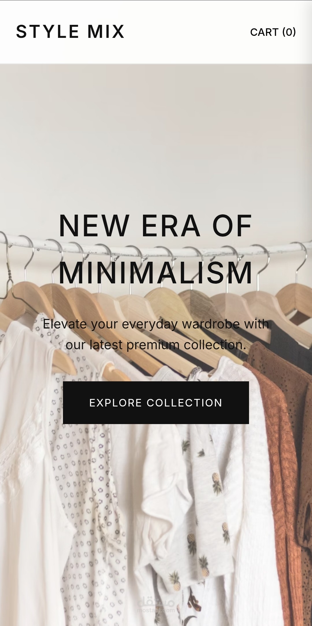 Modern Landing Page (Clothing Brand)