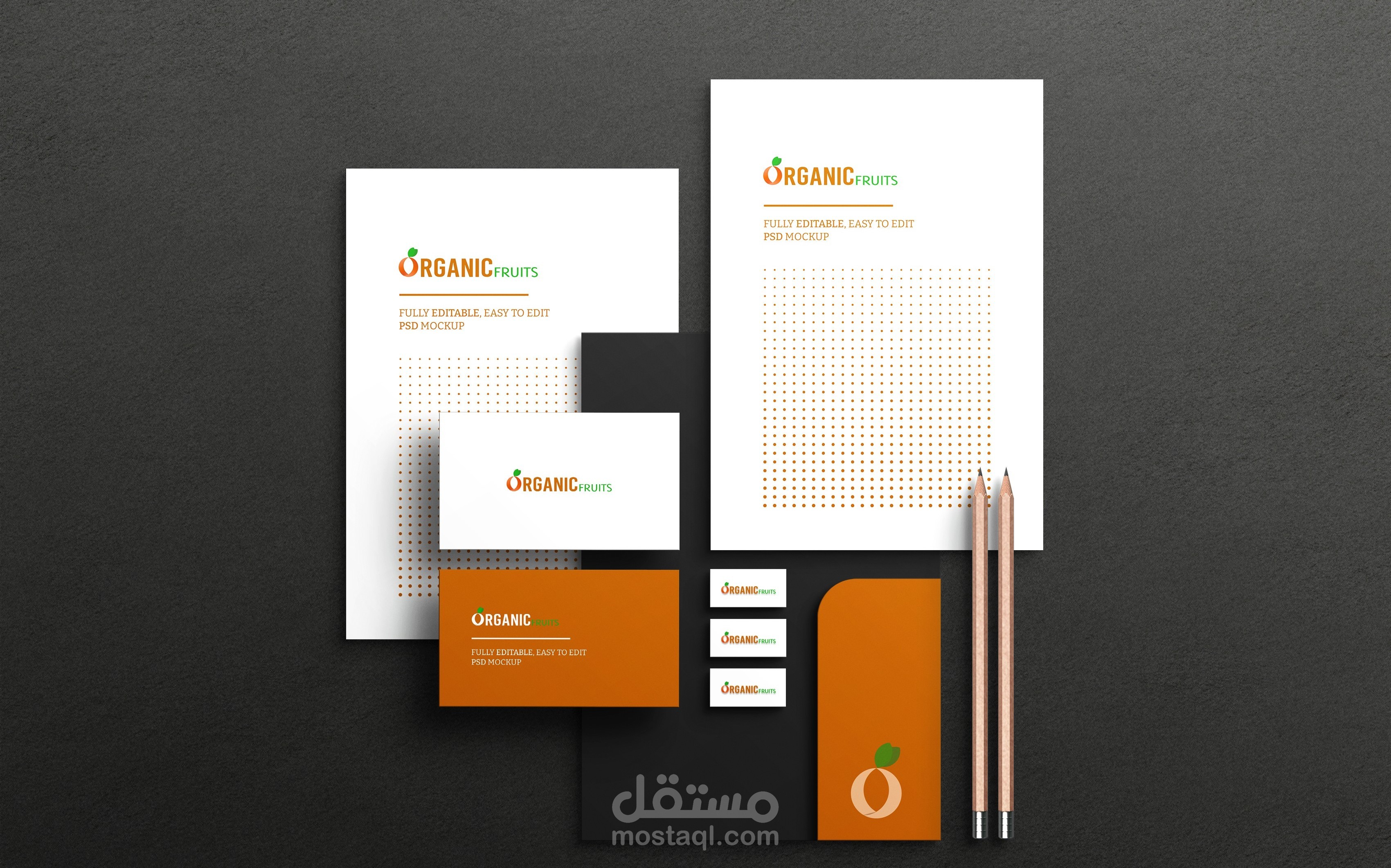 هوية بصرية لشركة فاكهة