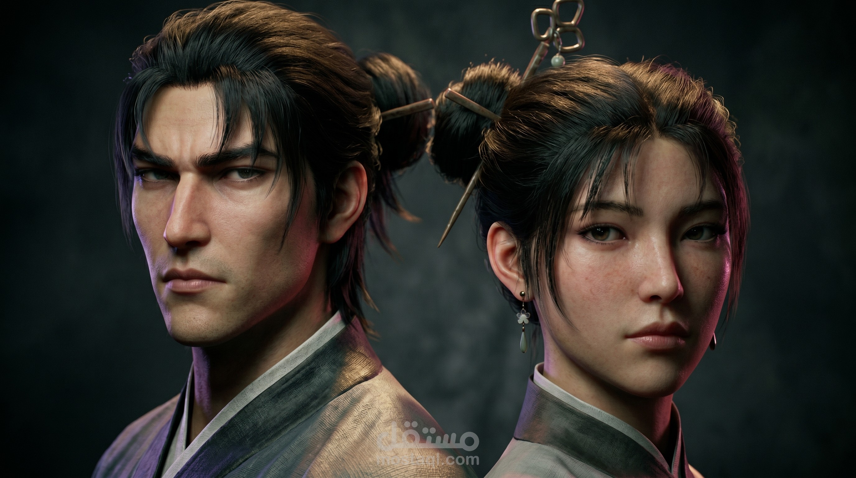 Realistic combat characters