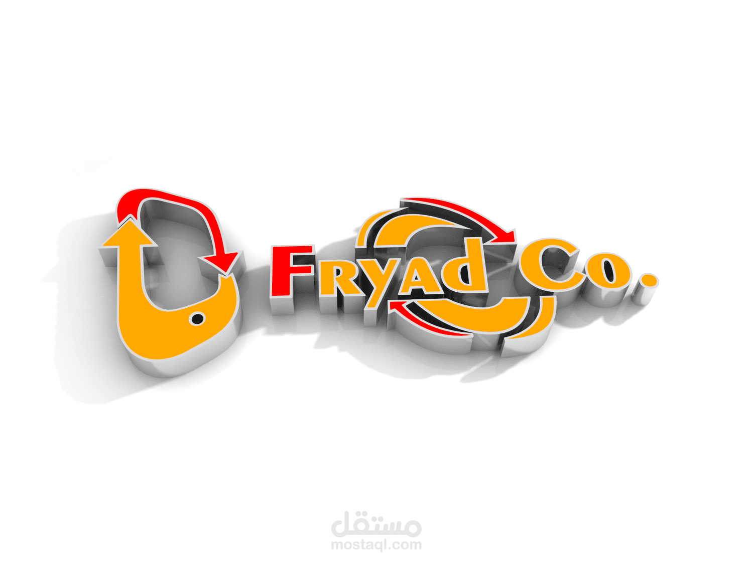 Fryad Co. 3D Logo Design | مستقل