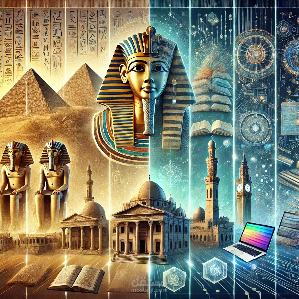 "رحله الى التعلم عبر العصور: رحلة تاريخية ملهمة"