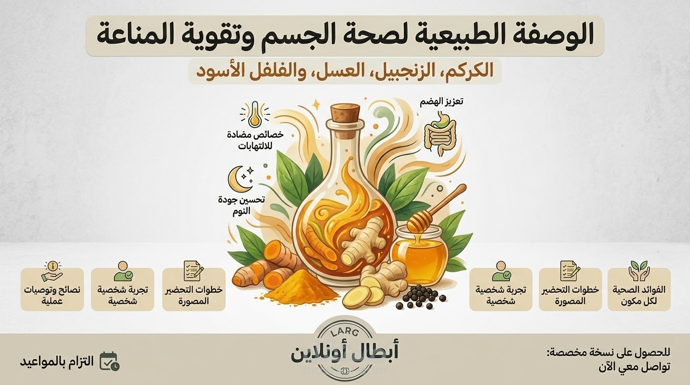 "وصفة مبتكرة للصحة العامة باستخدام المكونات الطبيعية"