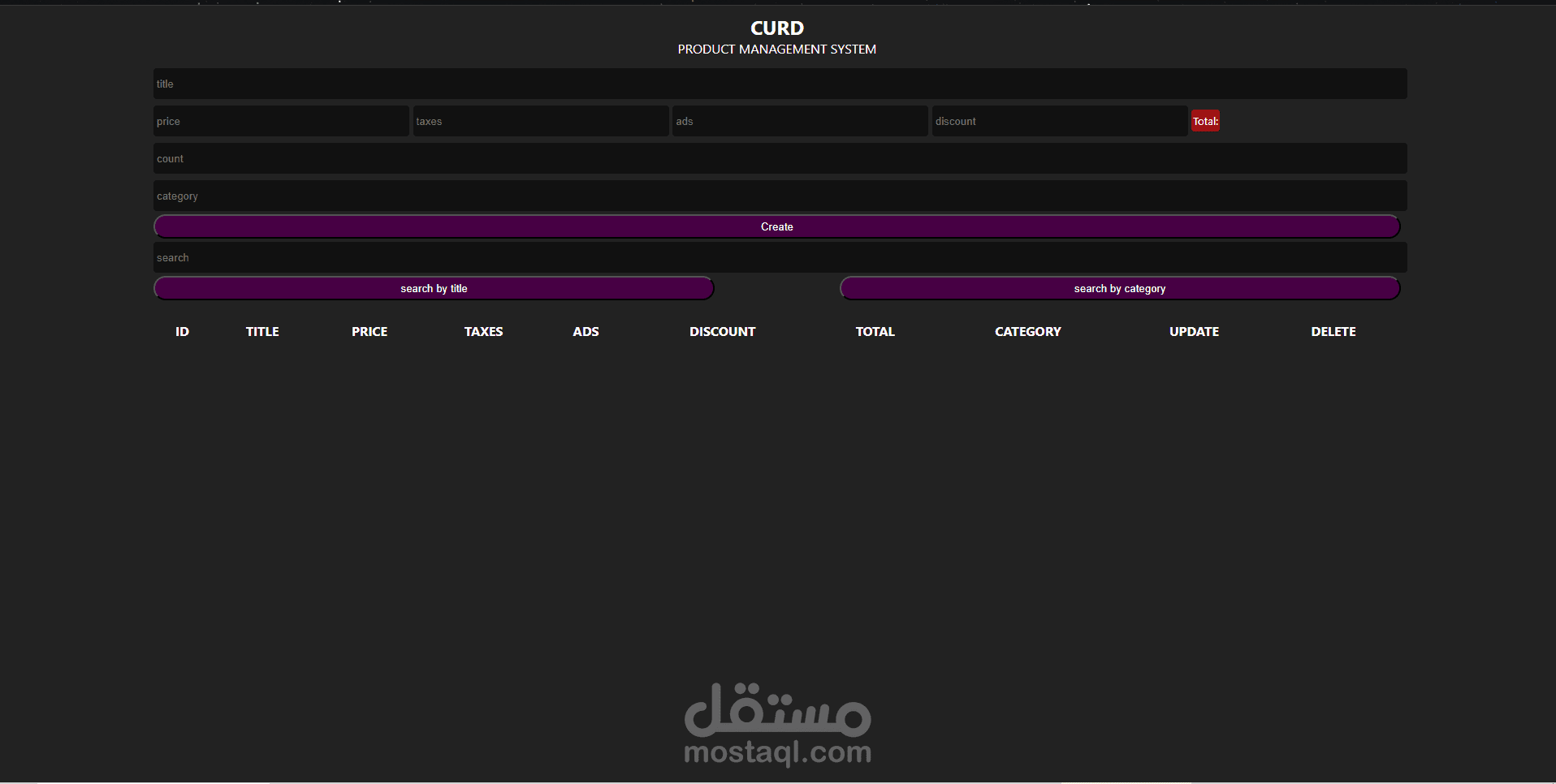 نظام متكامل لإدارة المنتجات لأصحاب المحلات