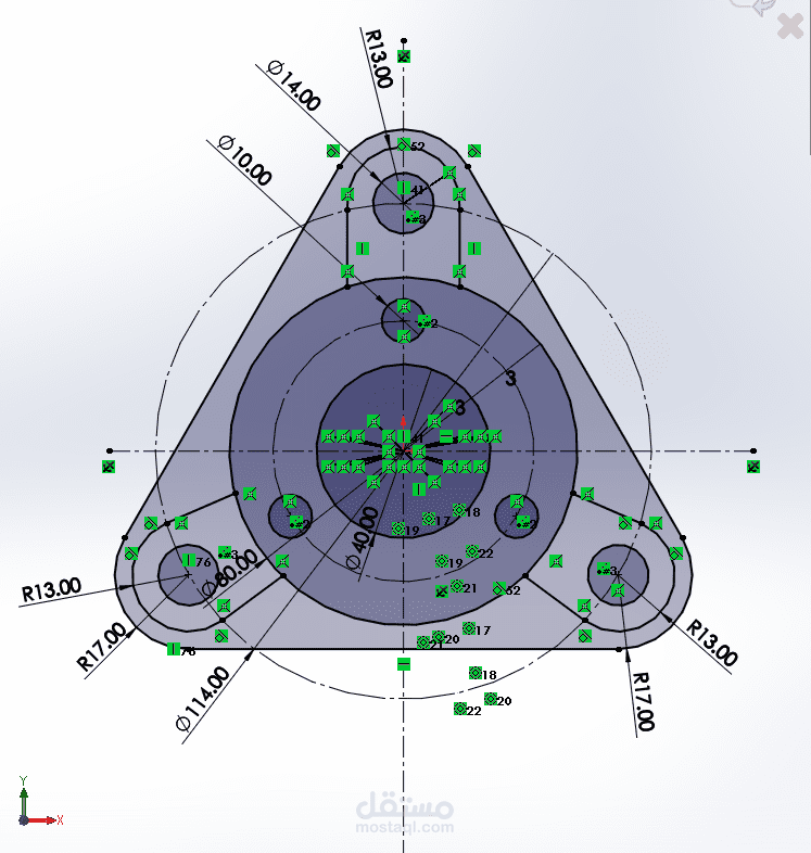 Mechanical Flange & Support Bracket Design | SolidWorks 3D Modeling