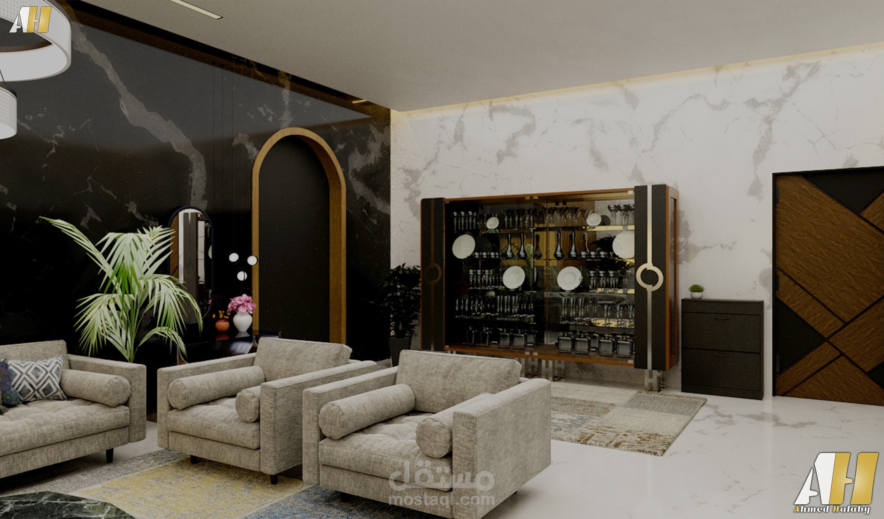 تصميم غرفة معيشة