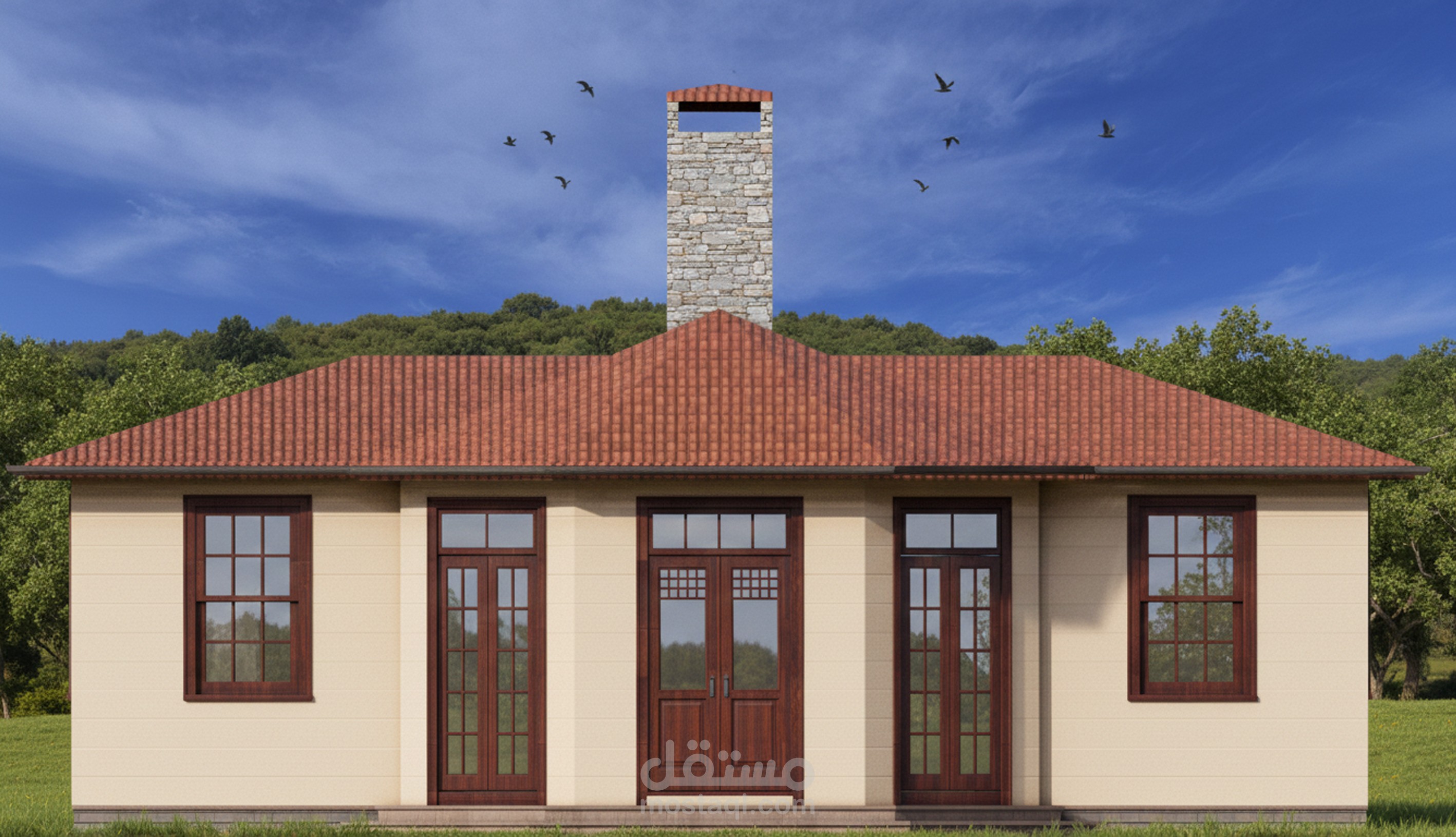 تصميم فيلا سكنية بأمريكا