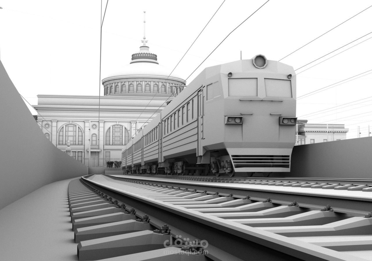 تصميم وبناء محطة قطار