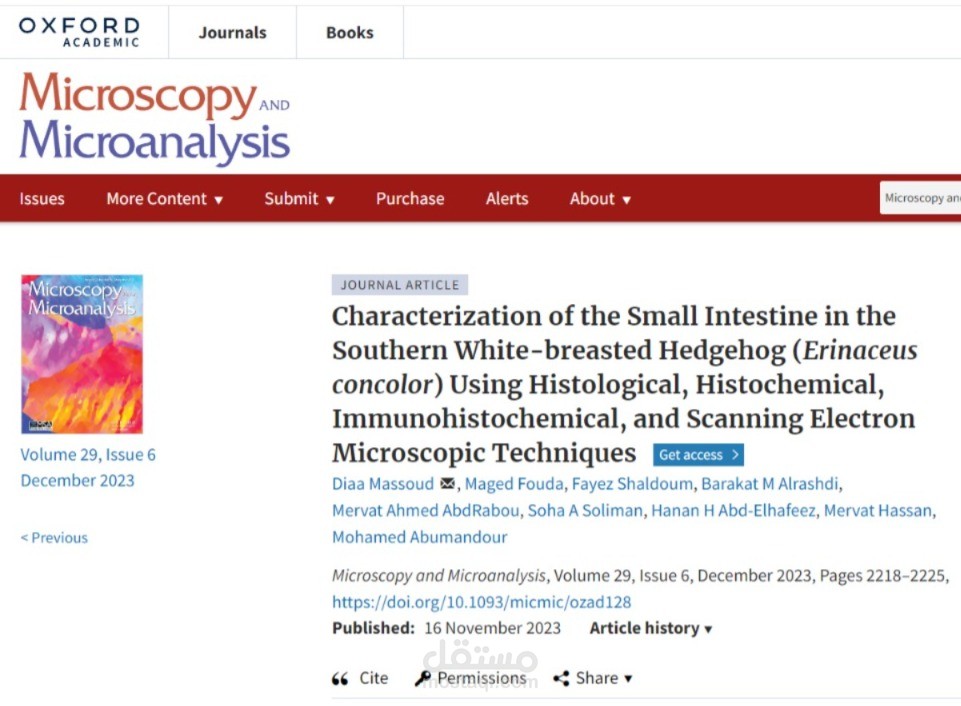 Characterization of the Small Intestine in the Southern White-breasted Hedgehog ( Erinaceus concolor ) Using Histological, Histochemical, Immunohistochemical, and Scanning Electron Microscopic Techniques