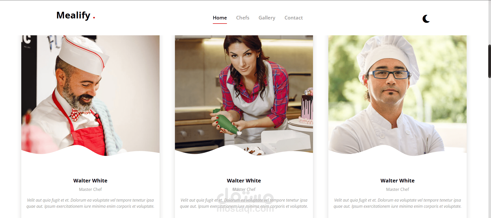 Mealify is a sleek, responsive landing page for restaurants