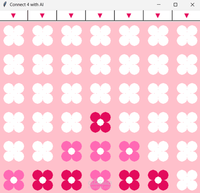 لعبة كونكت 4 باستخدام Python و Tkinter